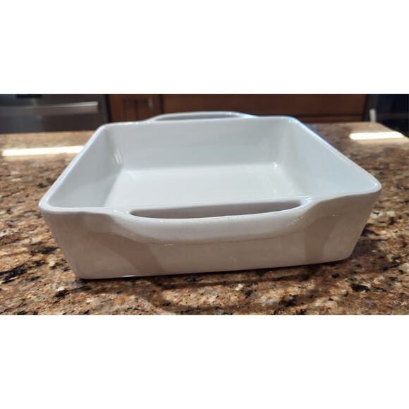 Crate & Barrel Stoneware Square 9 x 9 White - Picture 10 of 10